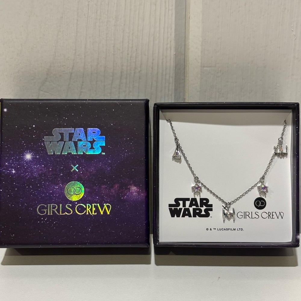 Girls Crew Star Wars™ Starfighter Charm Necklace - Silver